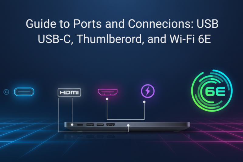 Guia de Portas e Conexões: USB-C, HDMI, Thunderbolt e Wi-Fi 6E – O Que Você Precisa Saber